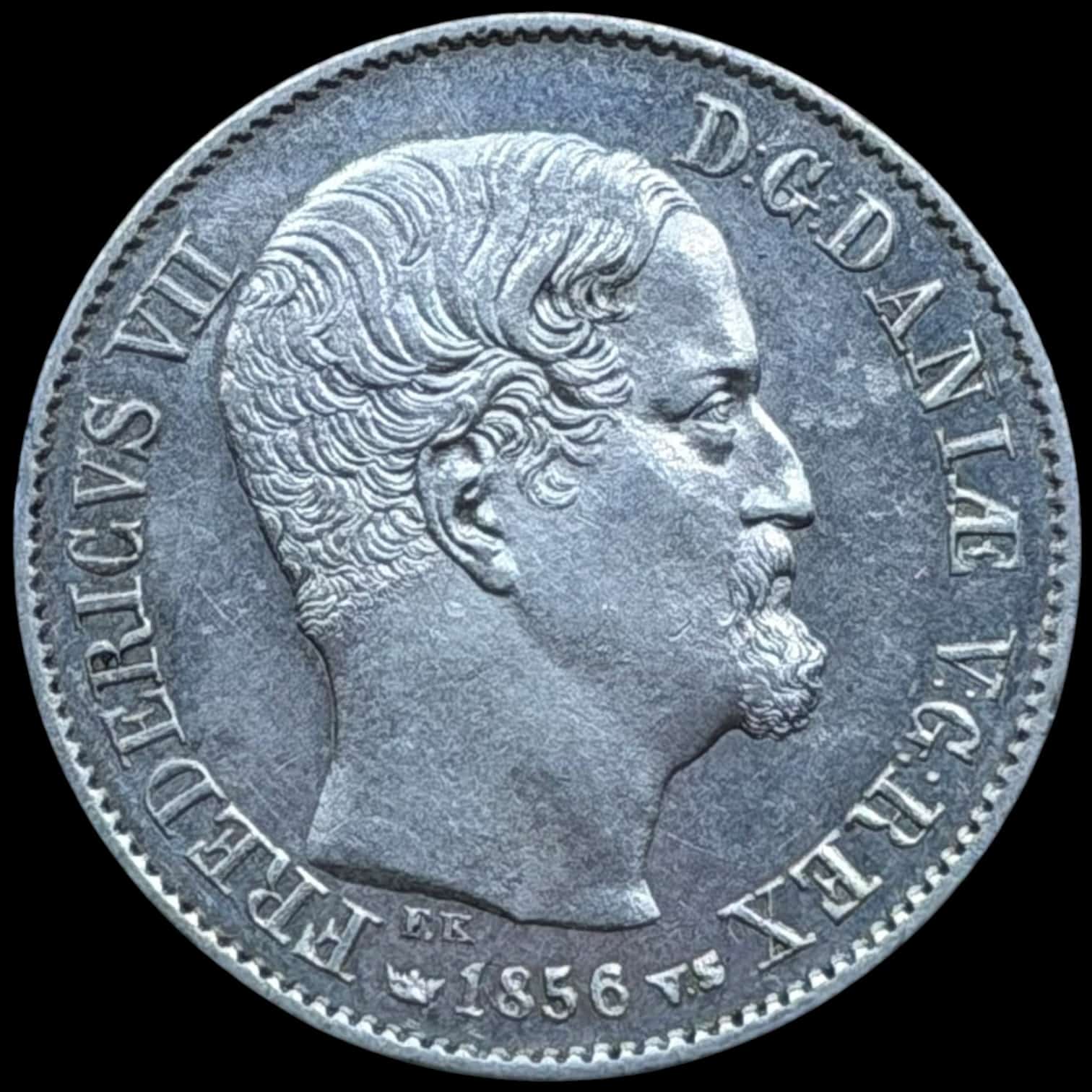 1856, 16 skilling, Fre.VII, Sieg 11, Hede 10B, Kva. 0-01 Medaljeprægskarakter - Image 3