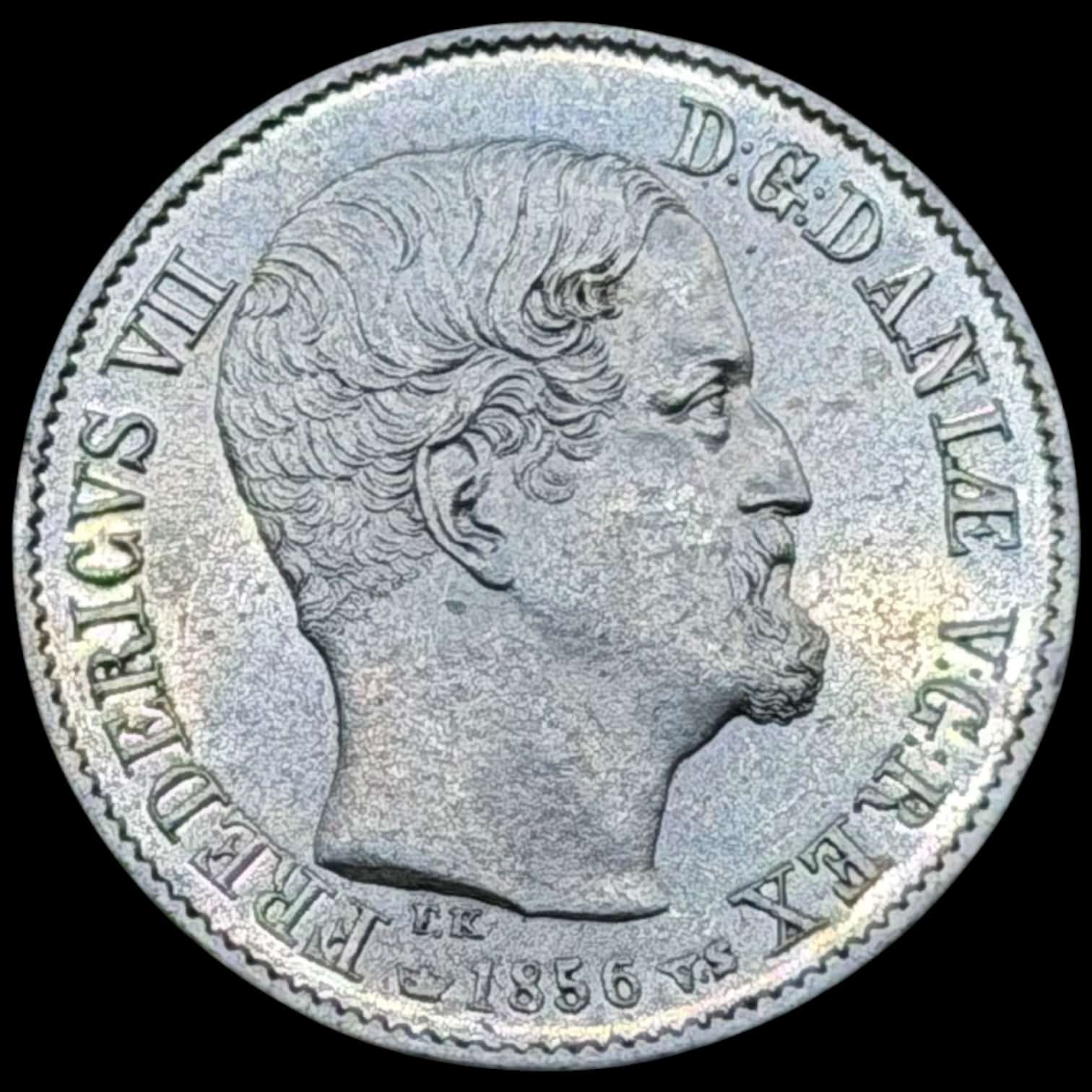 1856, 16 skilling, Fre.VII, Sieg 11, Hede 10B, Kva. 0-01 Medaljeprægskarakter