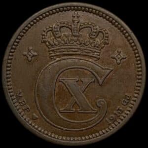 1913, 5 øre, Chr.X, Sieg 3.1, Hede 14A, Kva. 1+-01