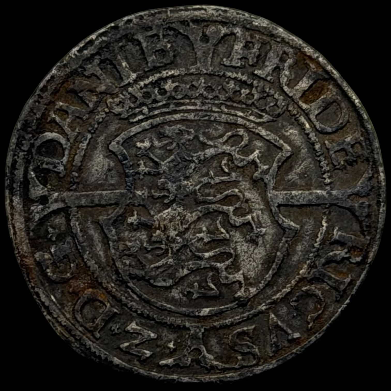 1561, 1 mark, Fre.II, Sieg 15.2, Hede 9B, Kva. 1+-1 korroderet - Image 2