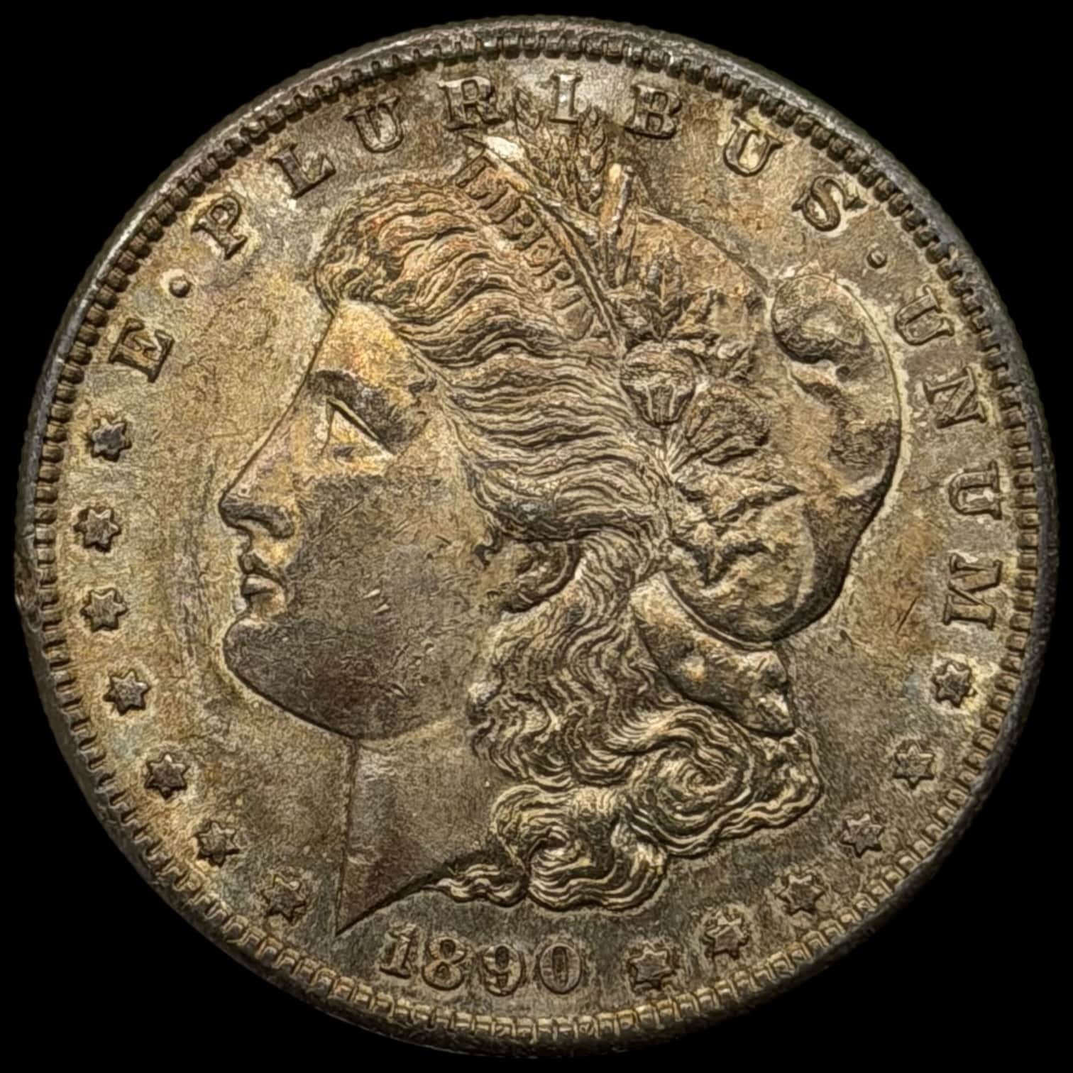 USA, Morgan dollar 1890 S, KM 110, Kva. 01 ks.