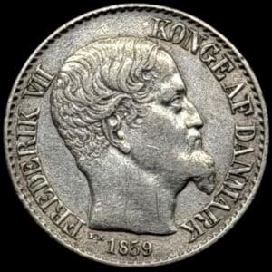 Dansk Vestindien, 5 cent 1859, Fre.VII, Sieg 17, Hede 21, KM 65, Kva. 1+