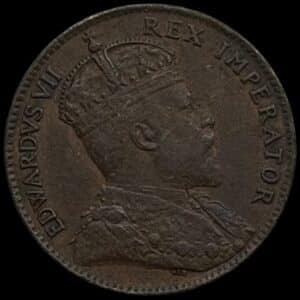 Britisk Cypern, 1/4 Piastre 1902, Edward VII, KM 8, Fitikides 44, Kva. 1+-01