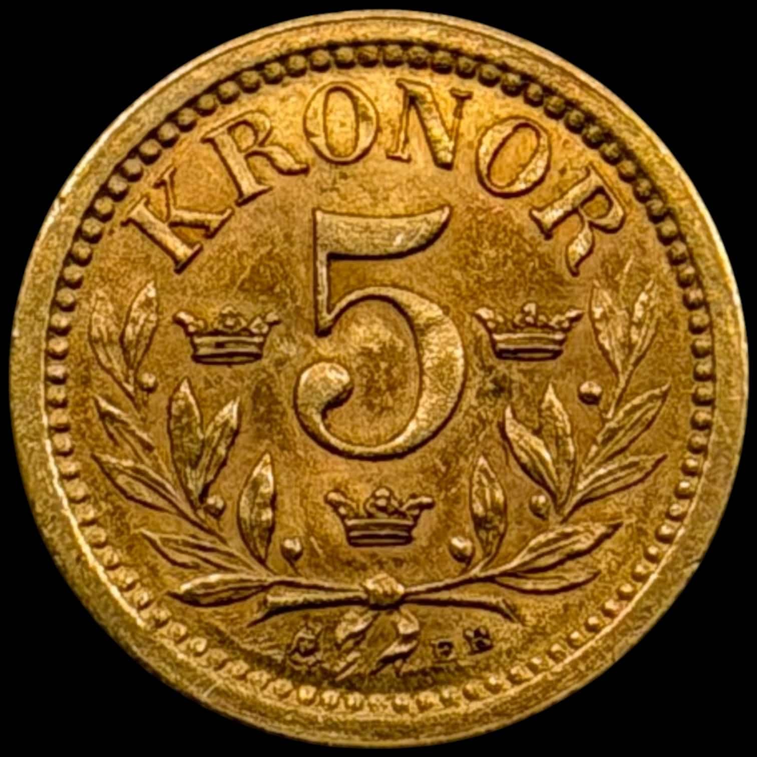 Sverige, 5 kronor 1899, Oskar II, SM 39, KM 756, 2,24 g, Kva. 01 - Image 2