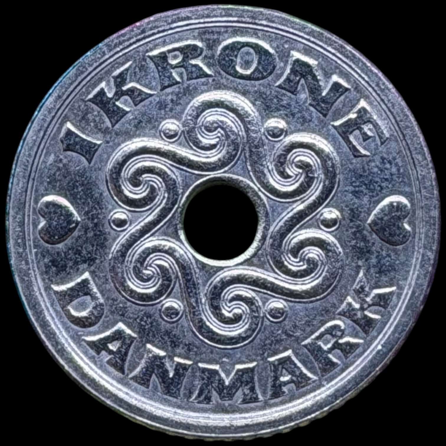 Prøvemønt, 1 krone 1984, GP 19, præget i 203 stk, Kva. 0 - Image 2