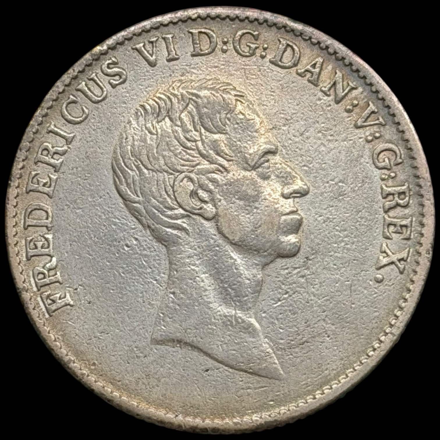 1833 FF, 1 speciedaler, Fre.VI, Sieg 30.4, Hede 26D, Kva. 1+ renset - Image 2