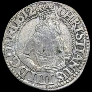 1612, 1 mark, Chr.IV, Sieg 68.1, Hede 99A, Kva. 1