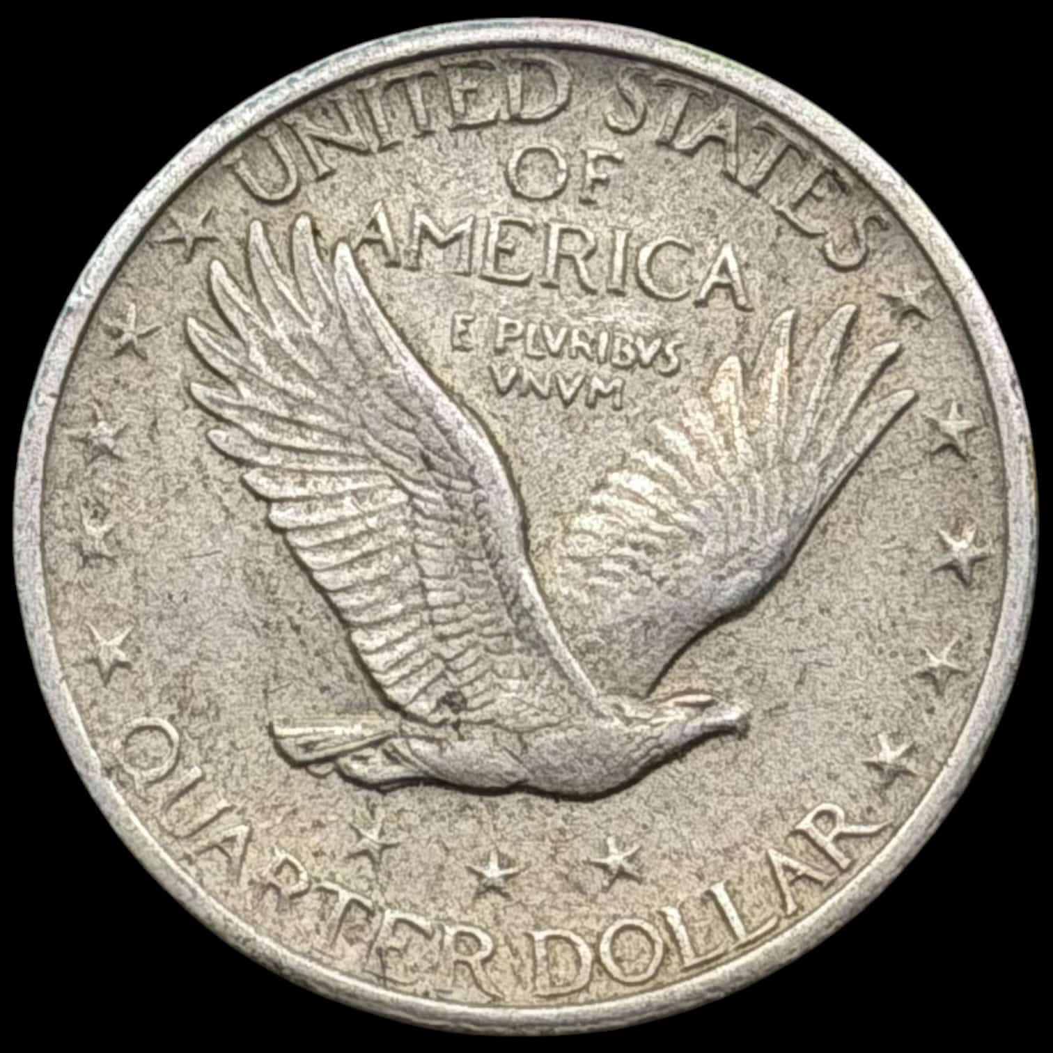 USA, Quarter / 1/4 dollar 1920, Standing Liberty Quarter, KM 145, Kva. 01 - Image 2
