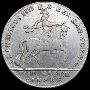 1711, 1 krone, Fre.IV, Sieg 19, Hede 39, Kva. 1+ let renset