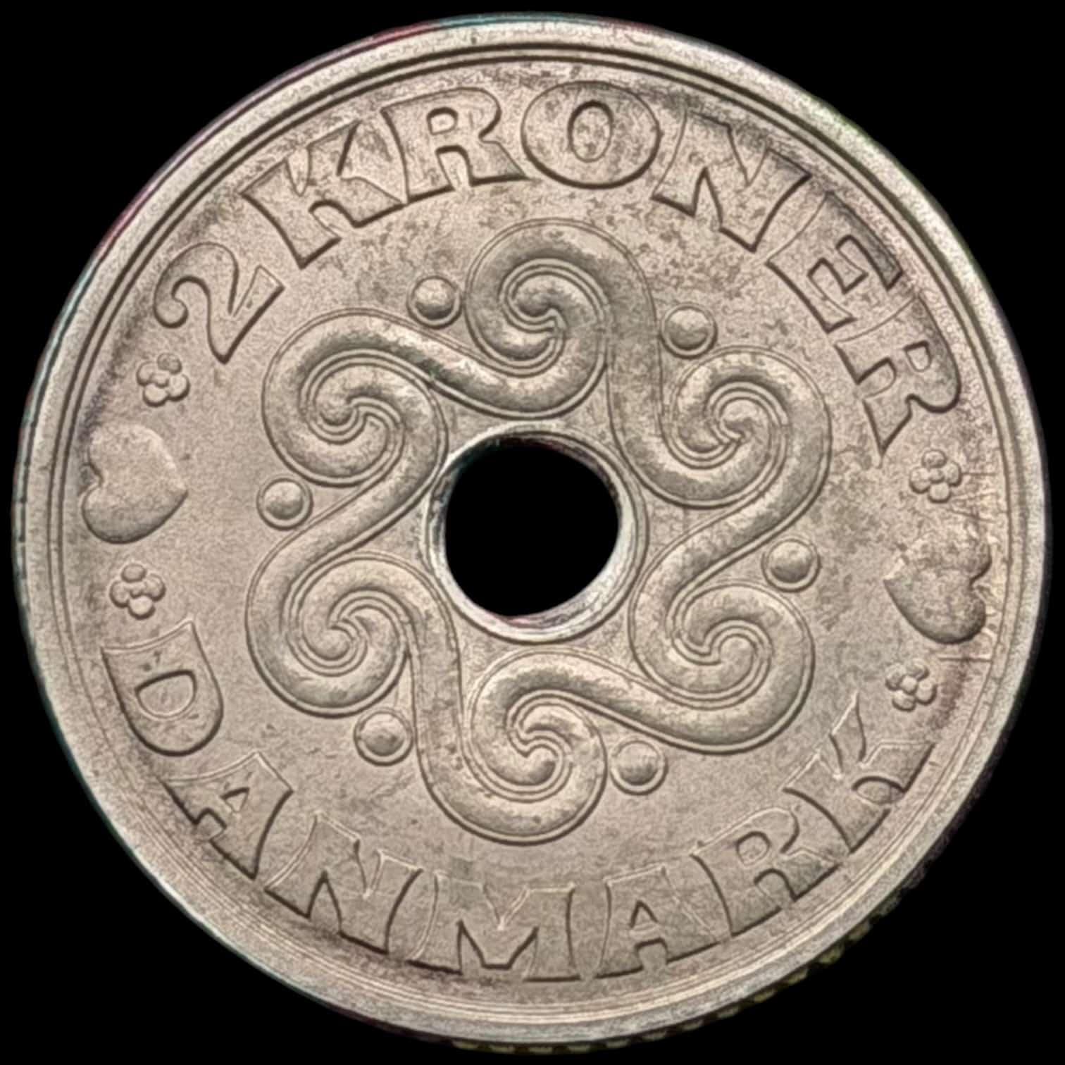 Prøvemønt, 2 krone 1984, GP 12, præget i 191 stk, Kva. 0 - Image 2