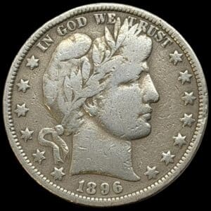 USA, 1/2 Dollar 1896 O "Barber Half Dollar", KM 116, Kva. 1 "Key date".