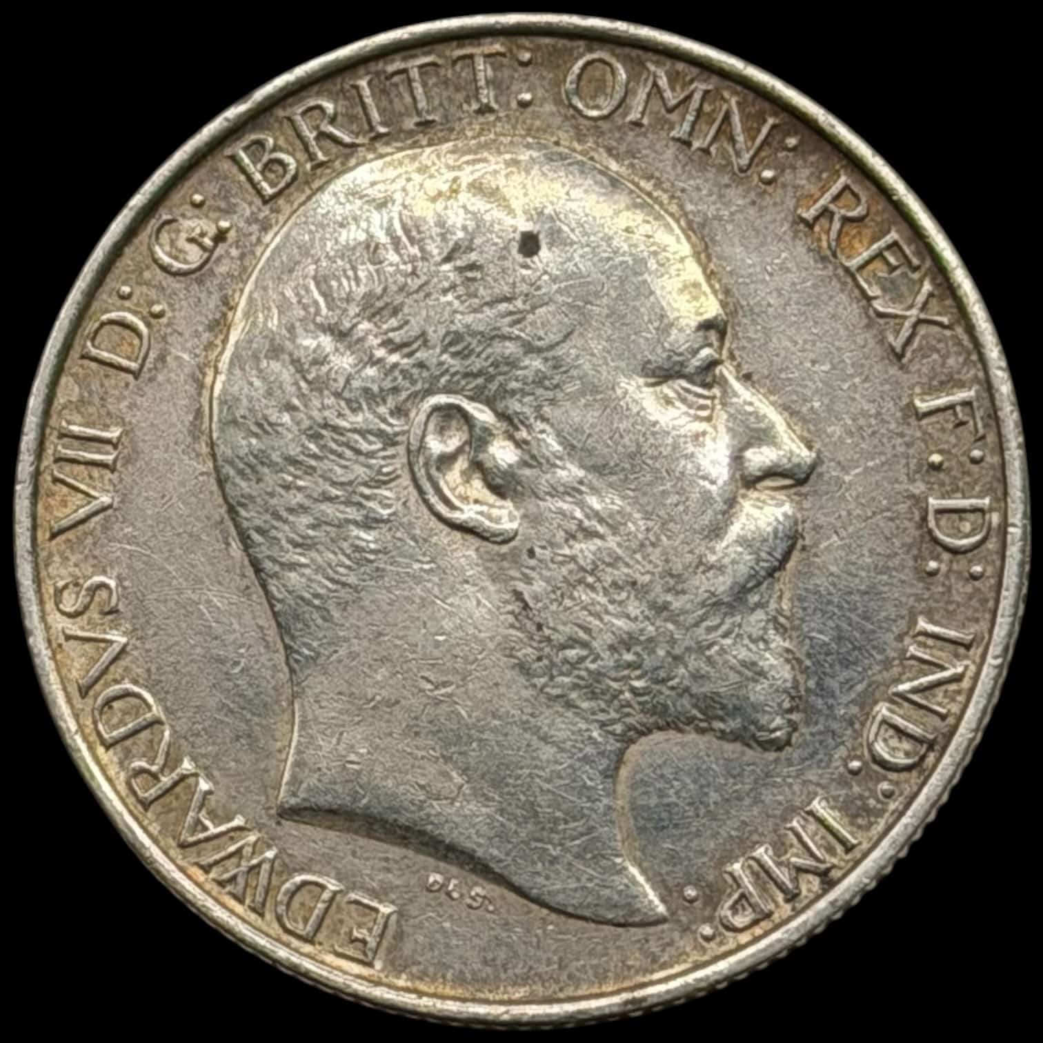 Storbritannien, 1 florin 1904, Edward VII, KM 801, Sp. 3981, Kva. 1+ renset - Image 2