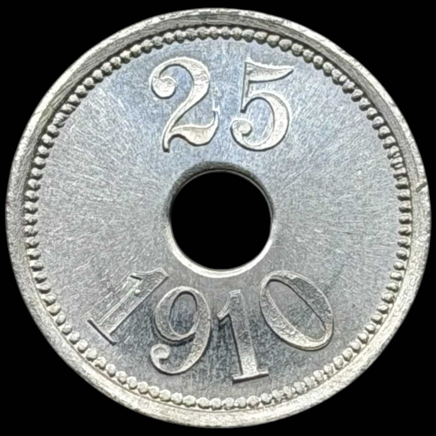 Grønland, 25 øre 1910, Thule Kap York, Sieg 6.2, Kva. 0-M “Medaljepræg”