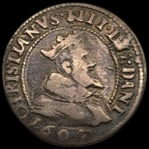 1607, 8 skilling, Chr.IV, Sieg 54.1, Hede 93A, Kva. 1+