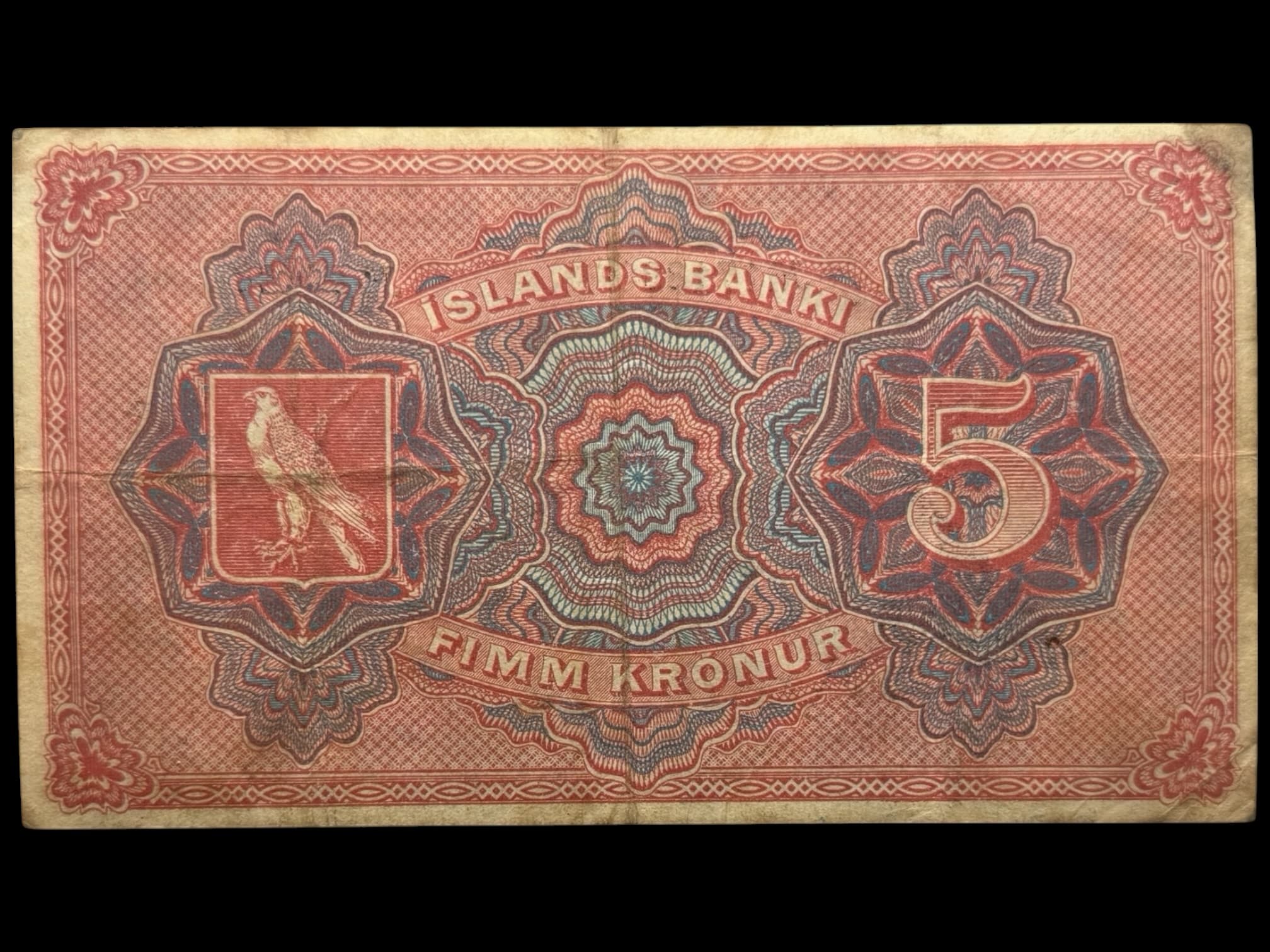 Island, 5 kronur 1904, Nr. 171886, Sieg 15, Pick 10, Kva. 1-1+ - Image 2