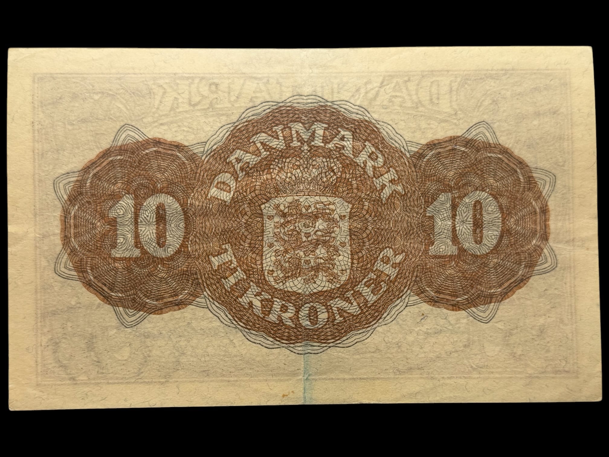 10 kroner 1944 AD, Svendsen/Ingerslevgaard, Nr. 273008, Sieg 120, DOP 129, Pick 36, Kva. 1+-01 - Image 2