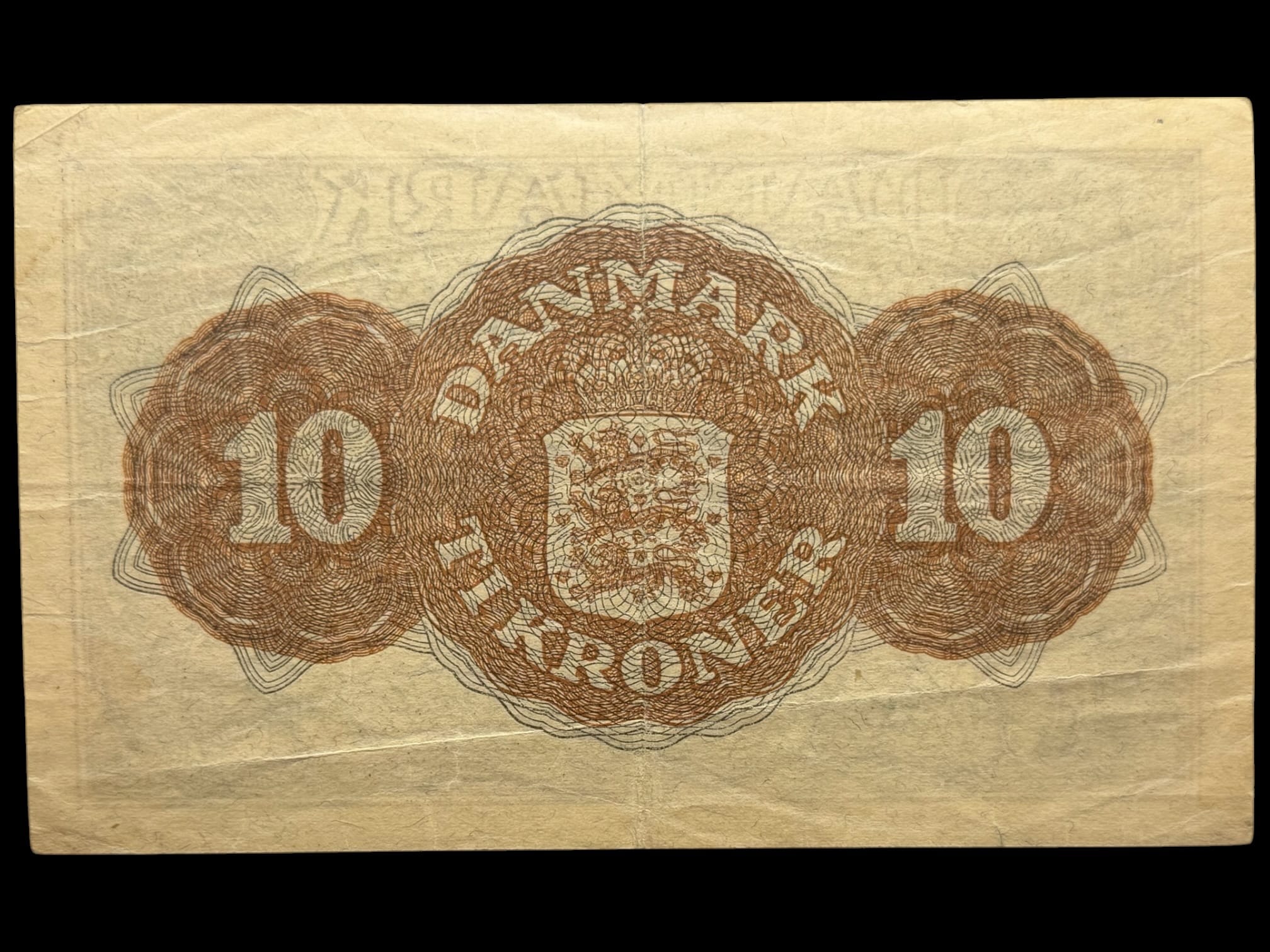 10 kroner 1944 AS, Svendsen/Ingerslevgaard, Nr. 004137, Sieg 120, DOP 129, Pick 36, Kva. 1+ “Ukendt underskriftskombination ifølge Sieg” - Image 2