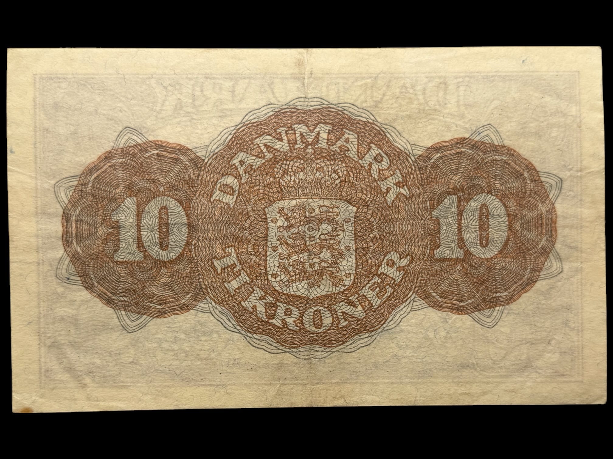 10 kroner 1944 BS, Svendsen/Holm, Nr. 838439, Sieg 120, DOP 129, Pick 36, Kva. 1+ - Image 2