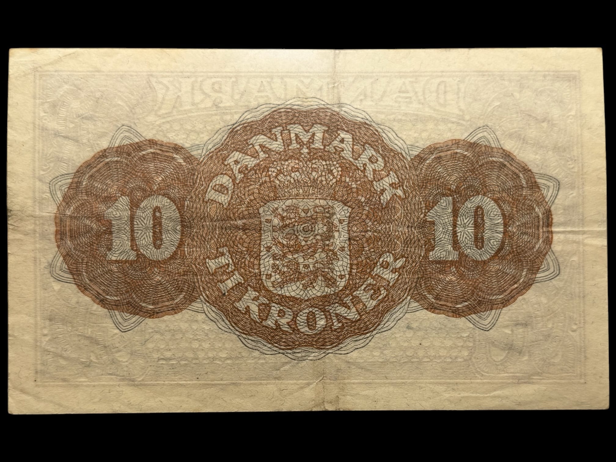 10 kroner 1944 CB, Svendsen/Rohleder, Nr. 062934, Sieg 120, DOP 129, Pick 36, Kva. 1+ - Image 2
