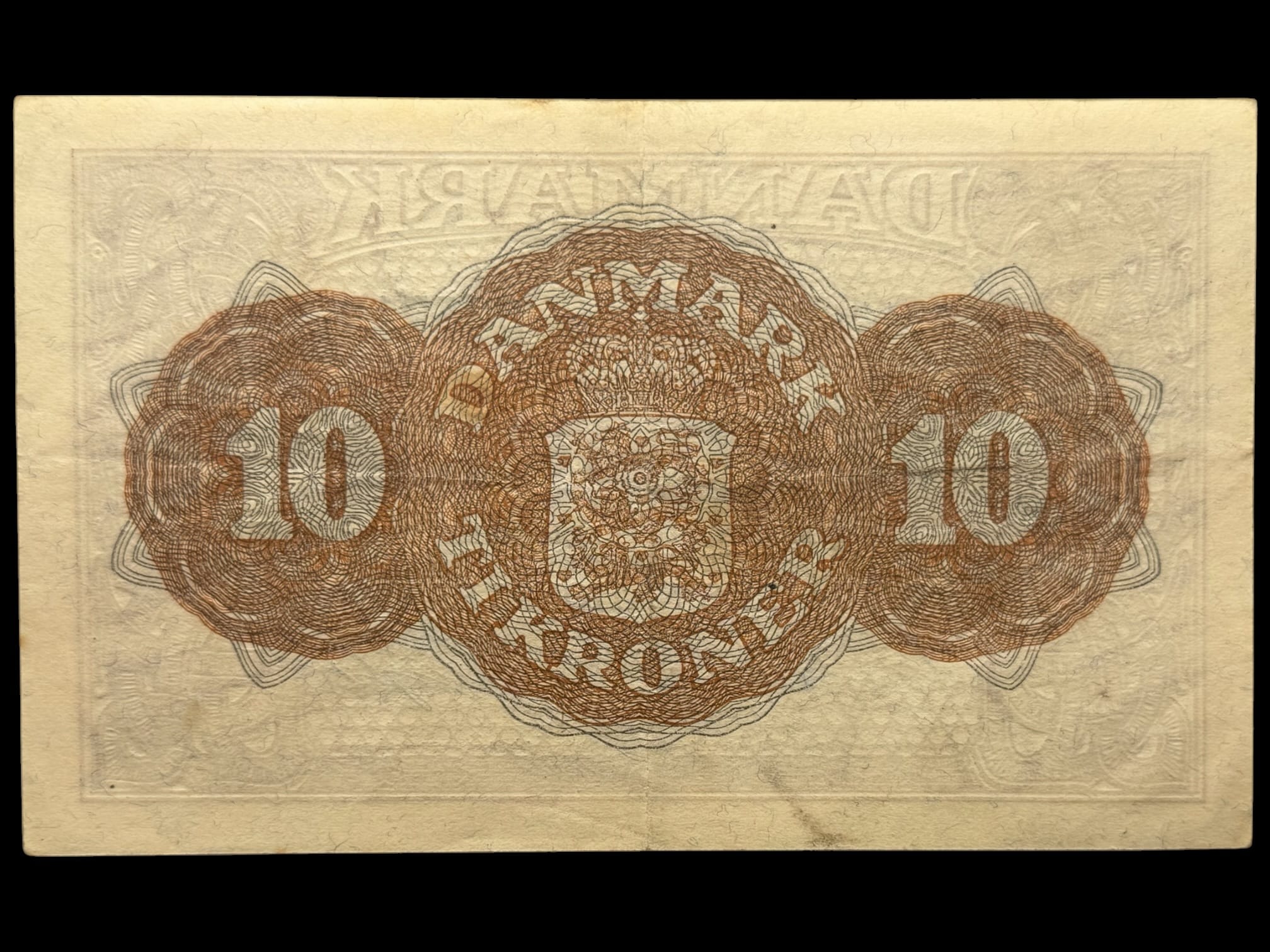 10 kroner 1944 CB, Svendsen/Pugh, Nr. 325719, Sieg 120, DOP 129, Pick 36, Kva. 1+-01 - Image 2