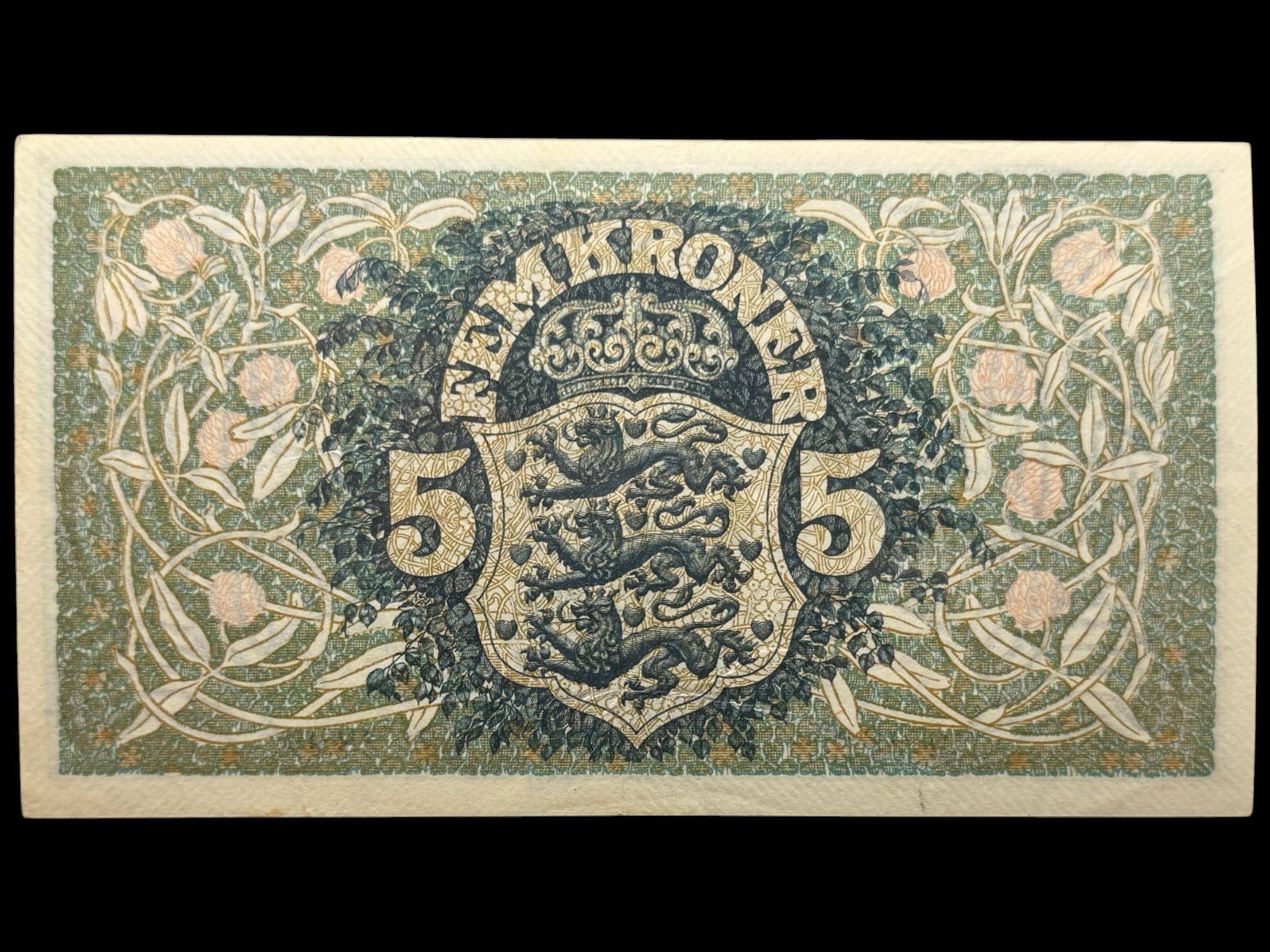 5 kroner 1922 D, V.Lange/Hammerich, Nr. 3262898, Sieg 100, DOP 113, Pick 20, Kva. 01 - Image 2