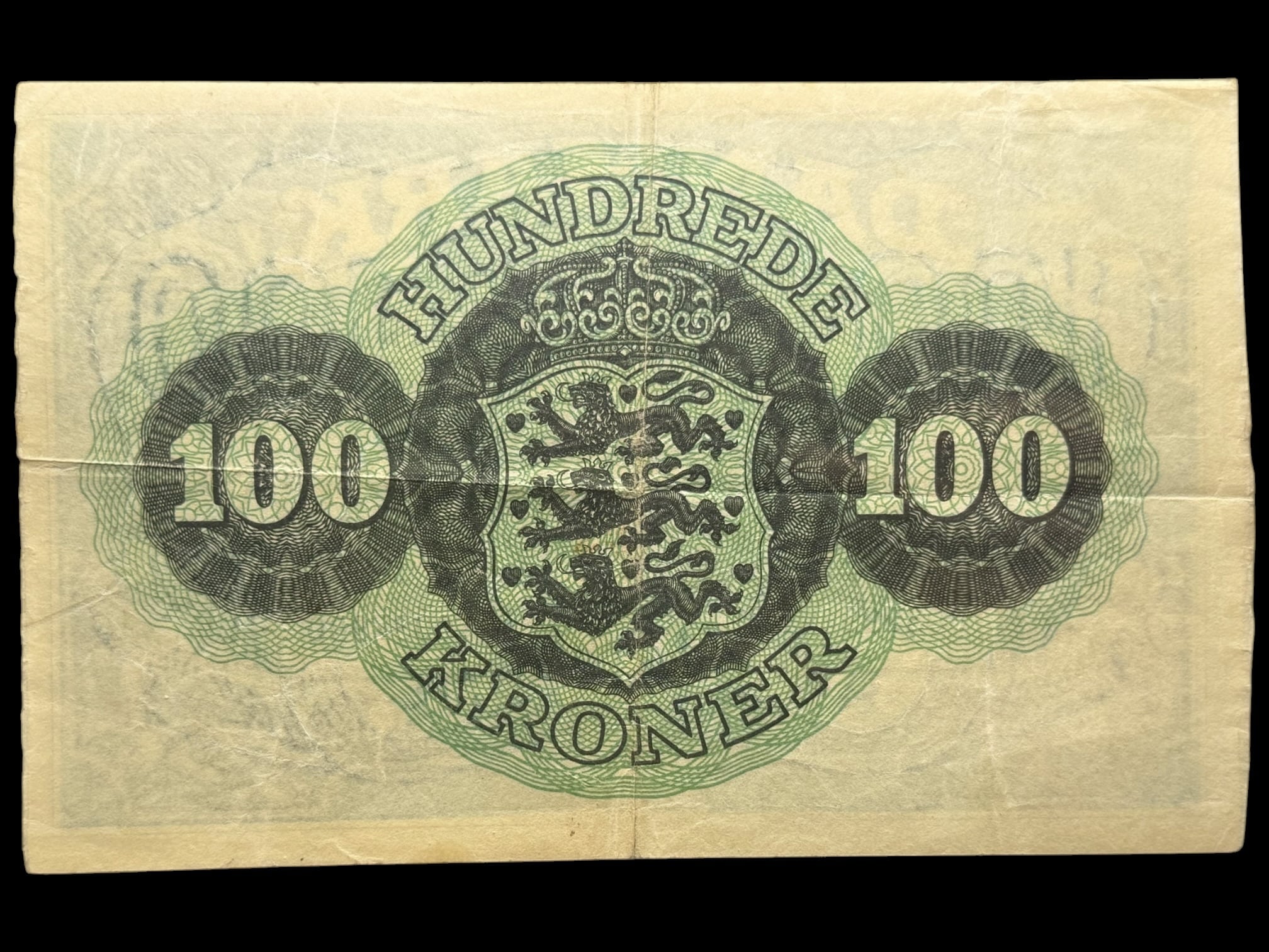 100 kroner 1957 r, Riim/Teilmann, Nr. 0037990, Sieg 126, DOP 135, Pick 39, Kva. 1-1+ - Image 2