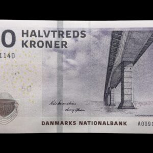 50 kroner 2009 A0, Lars G. Sørensen/Nils Bernstein, Nr. 000114D, Sieg 156, Pick 65, Kva. 0 "Lavt nr."