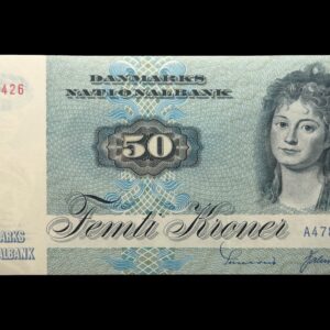 50 kroner 1978 A4, Valuer/Sunesen, Nr. 3717426, Sieg 141, DOP 150, Pick 50, Kva. 0