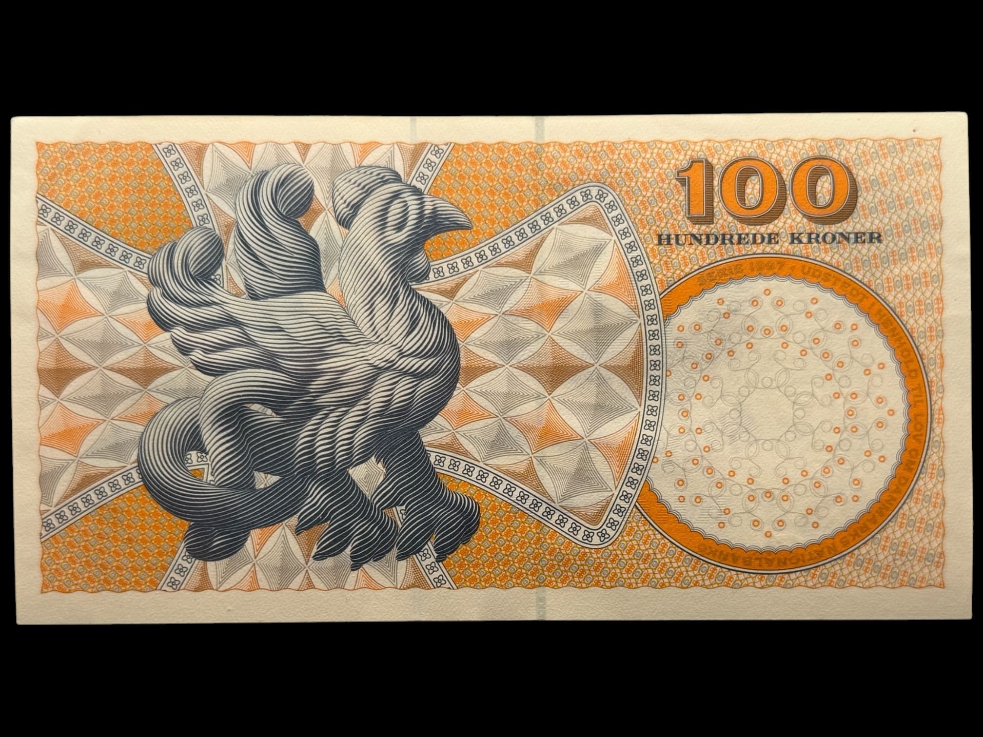 100 kroner 2000 A3, Heering/Jens Thomsen, Nr. 296722N, Sieg 147, DOP 156, Pick 56, Kva. 0 - Image 2