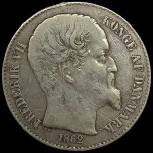 Dansk Vestindien, 20 cents 1862, Fre.VII, Sieg 19, Hede 19, KM 67, Kva. 1-1+