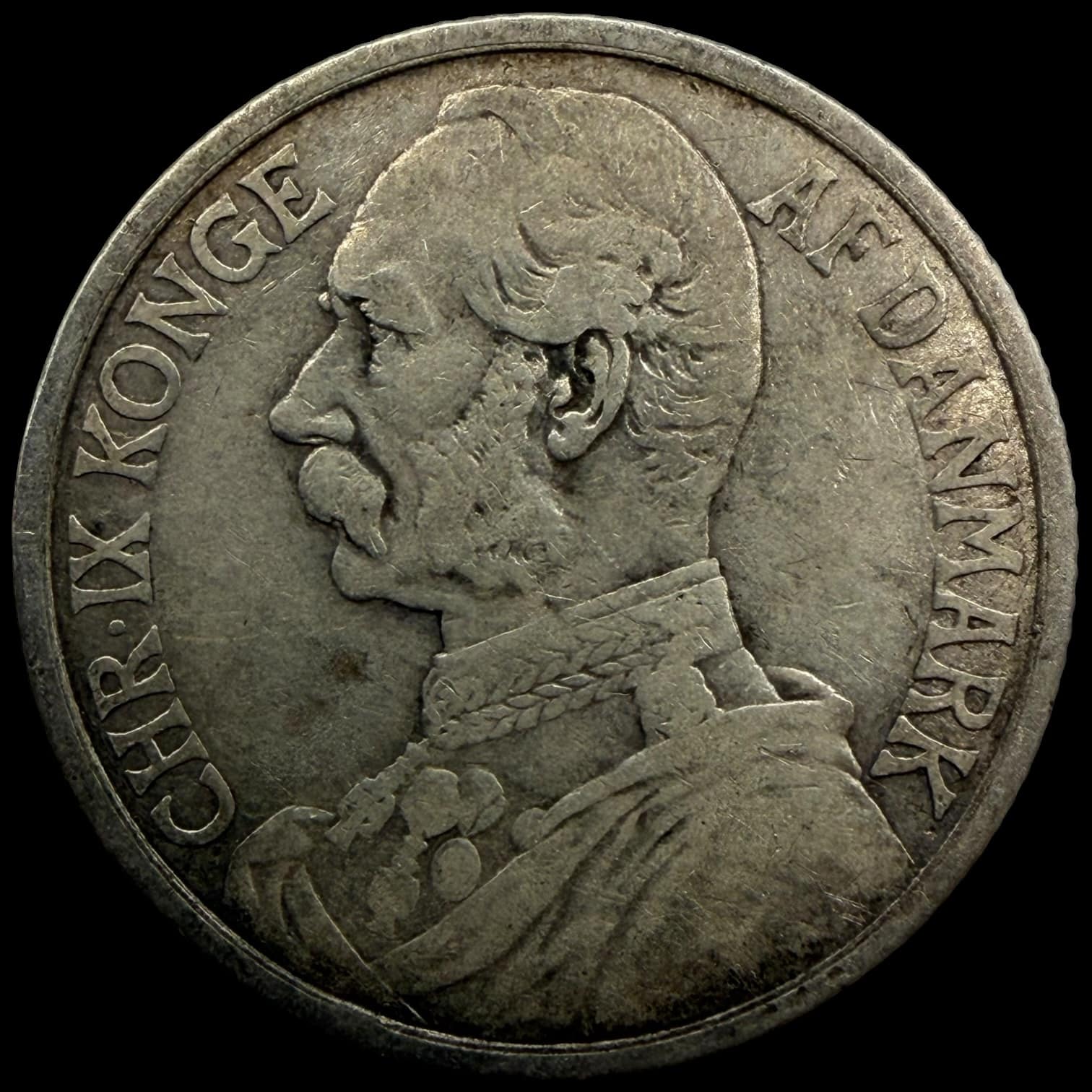 Dansk Vestindien, 20 cents / 1 Franc 1905, Chr.IX, Sieg 29, Hede 32, KM 79, Kva. 1+-1 - Image 2